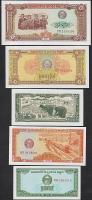 Kambodzsa/Kampuchea/vietnami megszállás alatt 1979. teljes sor 0,1R, 0,2R, 0,5R, 1R, 5R, 10R, 20R, 50R 8 klf bankjegy T:I