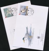 WWF Little tern set 4 FDC WWF Kis csér sor 4 FDC