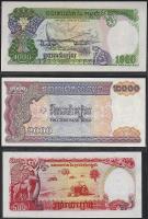 Kambodzsa 1990-92. teljes sor 50R, 100R, 200R, 500R, 1000R, 2000R 6 klf bankjegy T:I