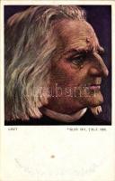 Liszt Ferenc, obituary postcard  (Rb)