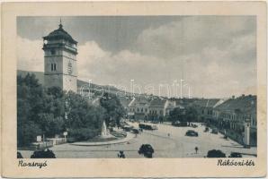 Rozsnyó, Rákóczi tér, torony / square, tower (EK)