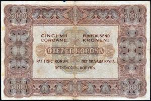 1920. 5000K "Orell Füssli Zürich" + 1923. 5000K "Magyar Pénzjegynyomda Rt. Budapest&q...