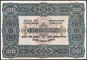 1920. 10.000K "Orell Füssli Zürich" piros sor és sorozatszámmal + 1923. 10.000K "Orel...