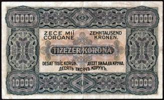 1920. 10.000K "Orell Füssli Zürich" piros sor és sorozatszámmal + 1923. 10.000K "Orel...