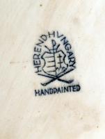 Herendi porcelán nyuszipár, hibátlan, jelzett, 13x14 cm