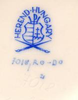 Herendi Rothschild mintás porcelán váza, kézzel festett, hibátlan, jelzett, m: 18 cm