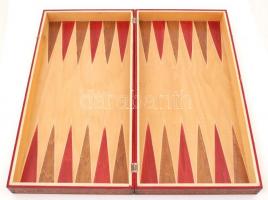 Dekoratív sakk készlet, hiánytalan, kopott, 50×50 cm