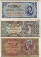 26db-os pengő bankjegy tétel, közte több I-es és 1945. 500P orosz "P" betű helyett magyar ...