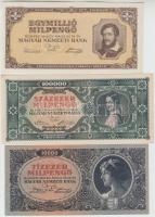 26db-os pengő bankjegy tétel, közte több I-es és 1945. 500P orosz "P" betű helyett magyar ...