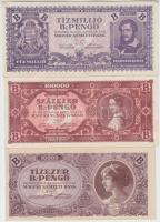 26db-os pengő bankjegy tétel, közte több I-es és 1945. 500P orosz "P" betű helyett magyar ...