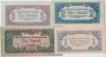 1944. 1P-1000P (8xklf) "A Vörös Hadsereg Parancsnoksága" teljes sor T:vegyes, közte hajtatlan is