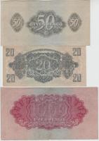 1944. 1P-1000P (8xklf) "A Vörös Hadsereg Parancsnoksága" teljes sor T:vegyes, közte hajtat...