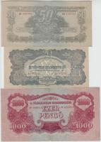 1944. 1P-1000P (8xklf) "A Vörös Hadsereg Parancsnoksága" teljes sor T:vegyes, közte hajtat...