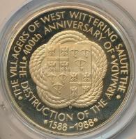 Nagy-Britanna 1988. "West Wittering lakói tisztelegnek a Nagy Armada elpusztításának 400. évfor...