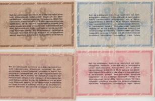 1946. 9db-os vegyes adópengő tétel, közte két laminált T:vegyes