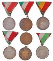 1925-1944. 7db "Ökölvívó" díjérem, nagyrészt mellszalagon T:2,2-