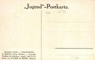 Hindenburg, Titelblatt aus der Münchner 'Jugend' 1914 Nr. 51 G. Hirth's Verlag s: Ang...