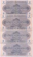 Ausztria/Nemzetközi megszállás 1944. 2Sch (4x) T:I-,II Austria/Allied occupation 1944. 2 Schilling (4x) C:AU,XF