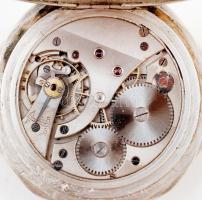 Ezüst (Ag.) Tavannes art-deco zsebóra, másodpercmutatós, működik, jelzett, bruttó:66,4 gr