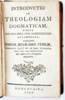 Eberh. Henr. Dan. Stosch: Introductio in Theologiam Dogmaticam... Debreczini, 1792. Kiadói félbőr kö...