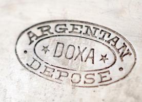 Doxa másodperc mutatós antik zsebóra, működik, jelzett