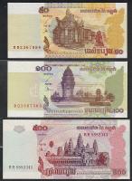 Kambodzsa 2001-02. teljes sor 50R,100R,500R,5000R,10.000R,50.000R 6 klf bankjegy T:I