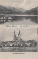 Jászó, Jászóvár prépostság, Tapolca tó, hátoldalon az 1918-as Jászóvári Tompa ünnepély pecsétje / monastery, lake, seal on the backside