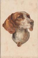 Hunting dog litho (fl)