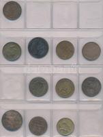 29db vegyes külföldi fémpénz albumba rendezve, közte német, francia, svéd pénzek T:vegyes
29pcs of m...