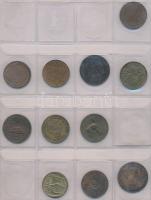 29db vegyes külföldi fémpénz albumba rendezve, közte német, francia, svéd pénzek T:vegyes
29pcs of m...