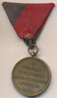 1938. "Felvidék felszabadítása - II. Rákóczi Ferenc" Br emlékérem mellszalaggal T:2 Hungary 1938. "Liberation of Upper Hungary / Francis II Rákóczi" bronse medal with ribbon C:XF