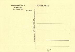 1935 Kaiser Otto, Phot. Buyle; Kaiserbildserie Nr. 12 1935 Habsburg Ottó