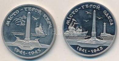 Ukrajna 1995. 200.000K Cu-Ni "Második világháborús emlékmű - Odessza" + 200.000K Cu-Ni &qu...