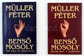Müller Péter: Benső mosoly I-II.(Az önismeretről, A meditációról). Bp., 1996, Édesvíz Kiadó. Kiadói papírkötés, jó állapotban.