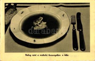 Miskolc, Pislog mint a miskolci kocsonyában a béka