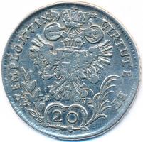 1771G/IB-FL 20kr Ag "Mária Terézia" Nagybánya (6,4g) T:3 Huszár: 1704., Unger III.: 1241.c