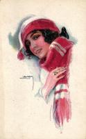 Art Deco postcard Erkal Nr. 343/3 s: Usabal