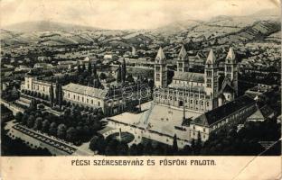 Pécs, székesegyház és Püspöki palota (fa)