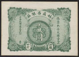 Kína/Waisha-Swatow/Lee Yick Cheong Bank 1920-as évek 1$ T:I