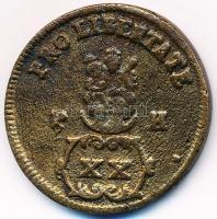 1705. XX Poltura "II. Rákóczi Ferenc" öntvény másolat T:2 repedés