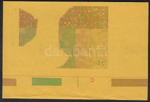 Horvátország 1993. 500K hátoldali + rész előoldali fázisnyomat T:I