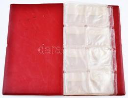 Használt érmetartó album 24 férőhellyel