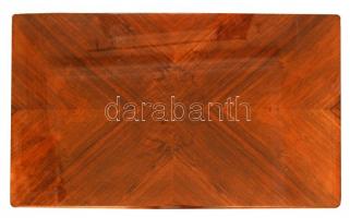 Neobarokk dohányzóasztal,polírozott, alul restaurált 88x53x55cm,