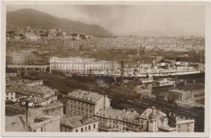 Genova, Villa Rosazza / railway station, port, steamship