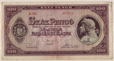 1945. 100P "Makkos" vízjellel R! T:II