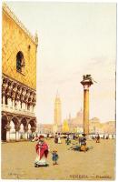 Venice, Venezia; Pazzetta, litho, artist signed