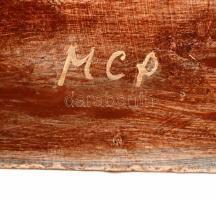 MCP jelzéssel: Toszkána, olaj, farost, 79,5×60 cm