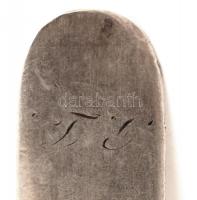 Antik ezüst(Ag) kanál, jelzett(mesterjeggyel), 19,8 g /
silver spoon, 19,8 g