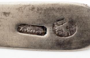 Antik ezüst(Ag) kanál, jelzett(mesterjeggyel), 19,8 g /
silver spoon, 19,8 g