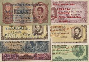 21db (18 klf) "pengő" bankjegy 1960-as évekbeli kiállítási felülnyomásokkal T:II